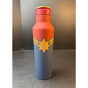 Corkcicle Marvel Captain Marvel 20 oz Sport Canteen with Lid and Straw *READ